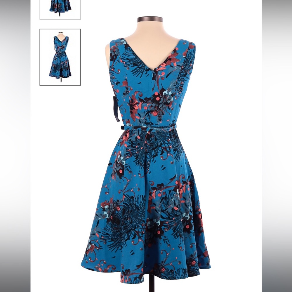 Colorful Cocktail Dress w/Belt NY&Co